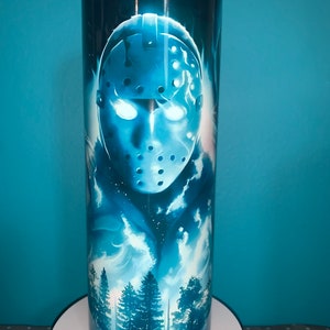 Neon horror tumbler