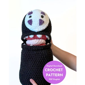 PATTERN No-Face Crochet Pattern, Kanoshi, Spirited Away Amigurumi, PDF Digital Download