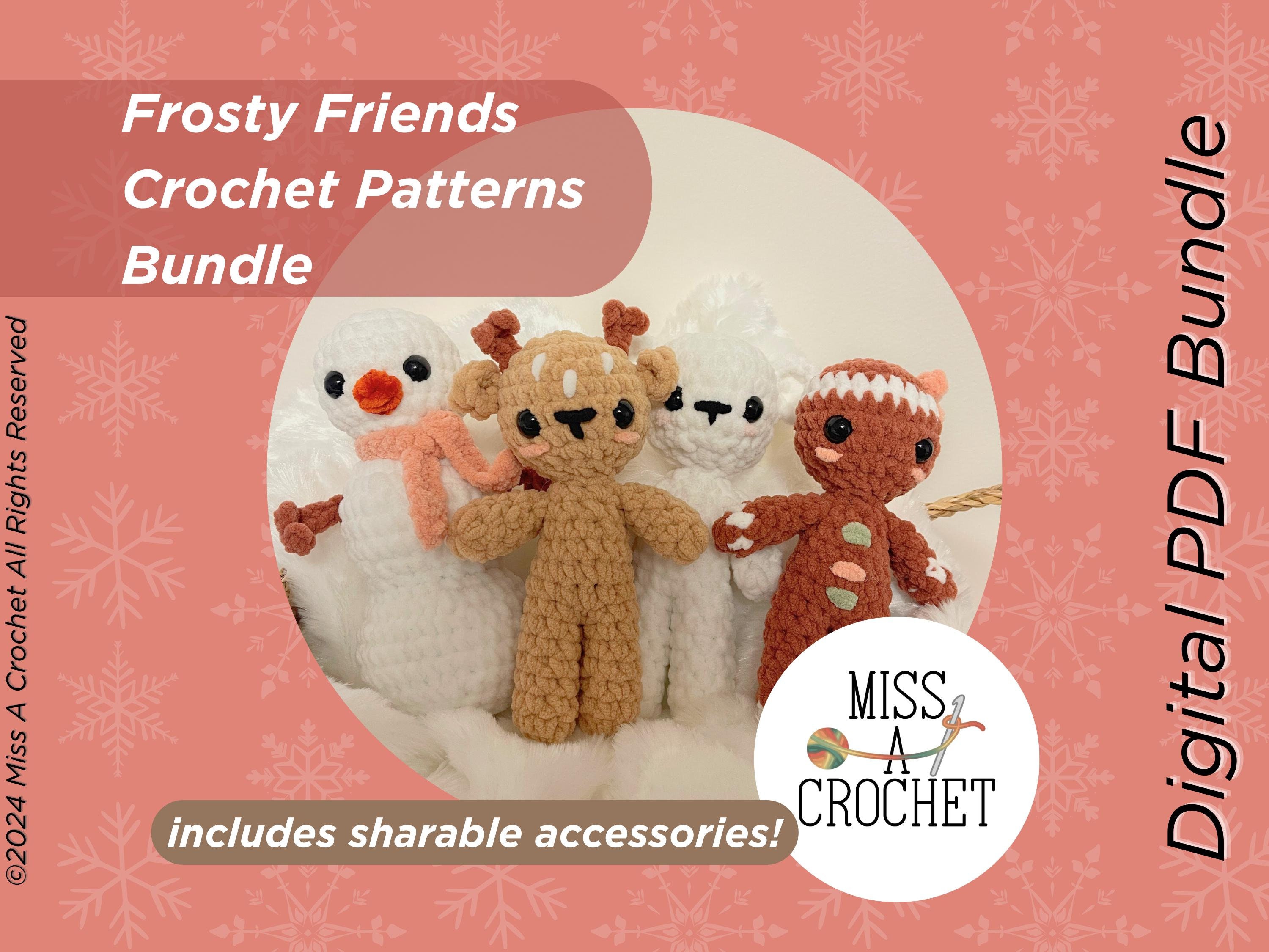 39 Deer Crochet Patterns for Woodland, Holiday, and Amigurumi Projects 20 Frosty Friends Crochet Pattern Bundle: Deer