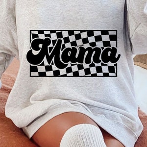 Checkered Mama Svg Png, Retro Mama Svg Png, Boy Mama Svg Png, Girl Mama Svg Png, Trendy Svg, Mama shirt, Digital Download, Cut File