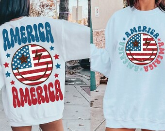Retro America SVG | Retro America PNG | 4th of July Svg | 4th of July Png | Independence Day Svg | Independence Day Png | America Svg | Png