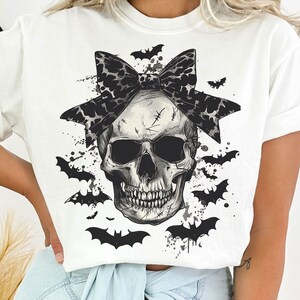 Coquette Bow Skull Png Design, Halloween Png, Gift For Her, Halloween Skull, Halloween Coquette Bow Sublimation, Halloween PNG Sublimation