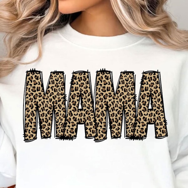 Mama Leopard Print PNG Design, Trendy Mama Png, Retro Mama Png, Mama Png, Funny Mama Png, Mama Sublimation Designs, Digital Download