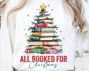 Gebucht für Weihnachten Png, Weihnachtsbücher Png, Buchliebhaber Png, Weihnachtsgeschenk Png, Geschenk für Lehrer, Buchliebhaber Png