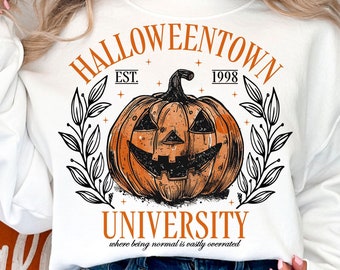 Halloweentown University 1998 PNG, Halloween Png, Spooky Season, Retro Halloween Png, Halloween Pumpkin Png, Fall Png, Sublimation Designs