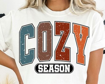 Cozy Season SVG, Thanksgiving Svg, Fall Sublimation Design, Fall Svg, Halloween Svg Png, Retro Halloween Svg, Cozy Sublimation Design