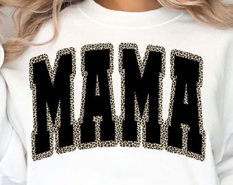 Mama Leopard Print PNG Design, Trendy Mama Varsity Png, Retro Mama Png, Mama Png, Funny Mama Png, Mama Sublimation Designs, Digital Download