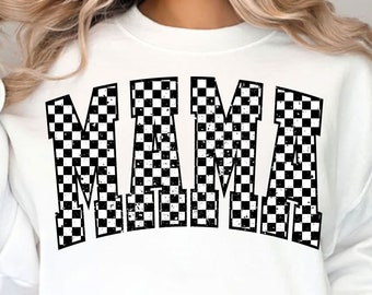 Checkered Mama PNG Design, Trendy Mama Varsity Png, Retro Mama Png, Mama Png, Funny Mama Png, Mama Sublimation Designs, Digital Download