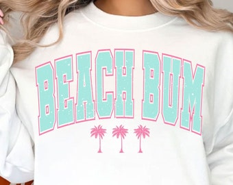 Beach Bum SVG, Retro Summer Svg, Summer Shirt Design, Summer Svg, Summer Png, Beach Svg, Beach Png, Summer Sublimation, Sublimation Designs