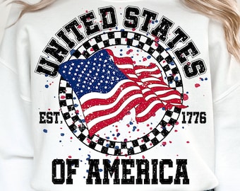 United States of America SVG PNG, 4th of July Svg, Fourth of July Svg, USA Svg, Patriotic Svg, Independence Day Svg, Sublimation Designs