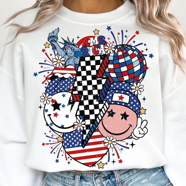 Retro 4th of July PNG, 4th of July Png, Fourth Of July Png, USA Png, America png, America Shirt, Independence Day, Png Sublimation Designs