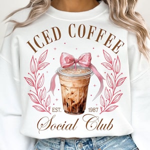 Club Social de Café Helado Png, Café de moda png, Amante del Café Png, Café Retro Png, Coqueta Png, Café Png, Mamá Png, Diseños de Sublimación