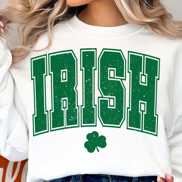 Irish SVG, St Patrick's Day Svg, Retro St Patricks, Clover Svg, Lucky Shamrock Svg, St Patrick's Day Sublimation Designs, Digital Download