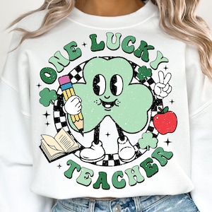 Un professeur porte-bonheur PNG, professeur Png, Png de la Saint-Patrick, St Patricks drôle, porte-bonheur, trèfle Png, motifs par sublimation, téléchargement numérique
