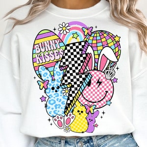 Retro Páscoa PNG, Páscoa Png, Coelhinho da Páscoa Png, Cute Páscoa Png, Groovy Páscoa Png, Camisa de Páscoa, Design de Sublimação de Páscoa, Download Digital