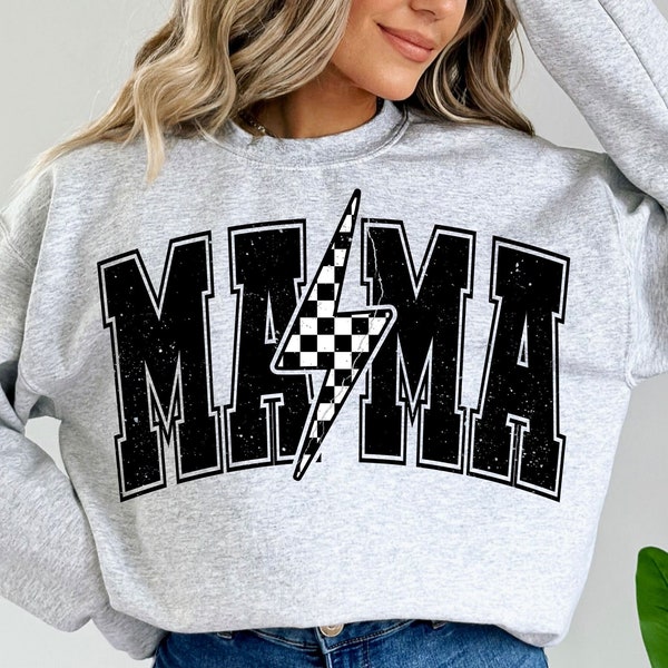 Mama Lightning Bolt SVG PNG, Mama Svg, Mama Png, Mama Shirt Svg, Mom Life Png, Mama Sublimation, Retro Mama Svg, Sublimation Designs