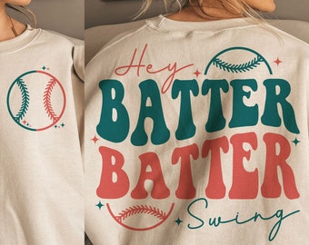 Hey Batter Batter Swing Svg, Baseball Mom Svg, Retro Baseball Png, Groovy Baseball Svg, Baseball Season Svg, Baseball Shirt Svg