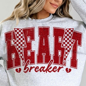 Retro Valentinstag SVG PNG, Herz brecher Png, Retro Valentine Varsity Png, XOXO Png Shirt Design Png, Anti Valentinstag Png-Dateien