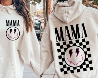 Retro mama SVG/png, mama png sublimation, Mother’s Day png, mama smiley face png, retro mama design, mom life png, digital download