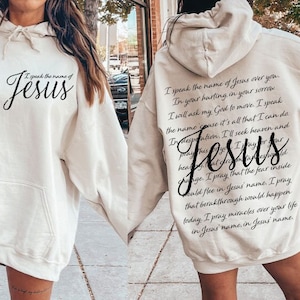 Hablo el nombre de Jesús SVG PNG, Svg religioso, Svg cristiano, Svg de Jesús, Versículos de la Biblia Svg, Svg de fe, Svg de Pascua, Letras de canciones Svg