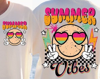 Retro Summer Svg/png, Groovy Summer Vibes smiley face png, Summer Svg/Png, Beach Svg/Png, Groovy Svg, Smiley face Svg, Trendy Svg, Digital