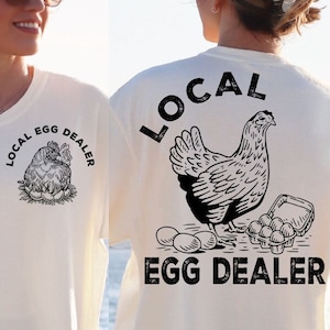 Descargas de diseño de sublimación de distribuidor de huevos, huevos locales PNG, sublimación de pollo, descarga instantánea, Chicken Lady PNG, soporte de proveedor de huevos local