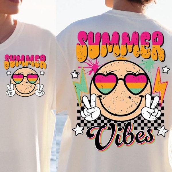 Retro Summer Svg/png, Groovy Summer Vibes smiley face png, Summer Svg/Png, Beach Svg/Png, Groovy Svg, Smiley face Svg, Trendy Svg, Digital