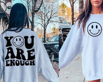 You Are Enough SVG PNG PDF, Inspirational Svg, Positive Quote Svg, Mental Health Svg, Positive Svg, Motivational Svg, Self Love Svg