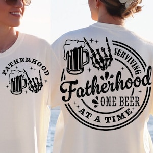 Sobrevivendo à paternidade, uma cerveja de cada vez svg, Dia dos Pais svg, Papai engraçado svg, Aniversário do papai svg, Papai svg, Aniversário vintage svg