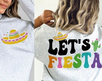 Let's Fiesta Svg, Cinco de Mayo Svg, Mexican Svg, Fiesta Svg, Cinco de Mayo Png, Fiesta Squad Svg, Sombrero Svg, Cinco de Mayo Shirt