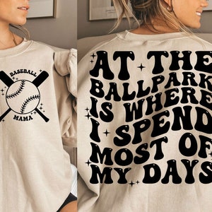 No estádio é onde passo a maior parte dos meus dias Svg Png, Baseball SVG PNG, Baseball Mama Png Svg, Trendy Baseball svg png
