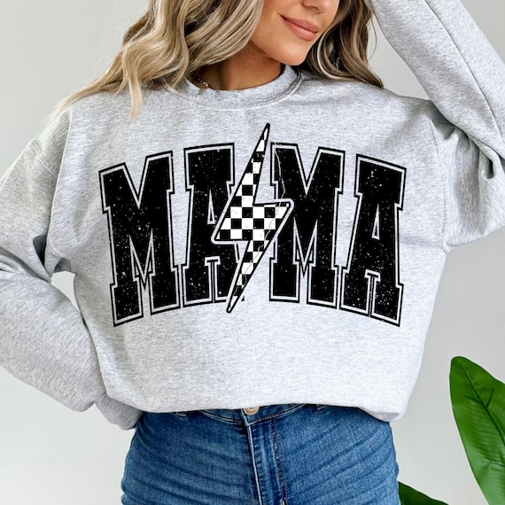 Mama Lightning Bolt SVG PNG, Mama Svg, Mama Png, Mama Shirt Svg, Mom Life Png, Mama Sublimation, Retro Mama Svg, Sublimation Designs