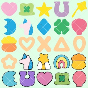 Bundle porte-bonheur SVG PNG, Svg porte-bonheur, Saint-Patrick, Svg trèfle, Shamrock Svg, dessins par sublimation, fichiers Svg pour Cricut