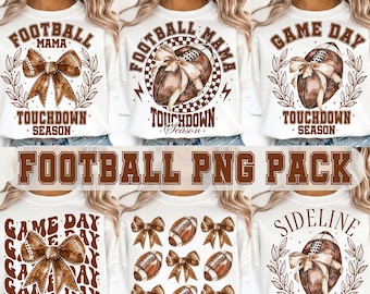 Retro voetbalbundel png, voetbalstrik png, voetbalmoeder png, Coquette Football png, Game Day, herfstvoetbal png, sport png, png-ontwerp