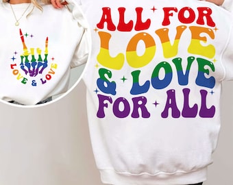 All For Love And Love For All SVG, Pride Ally, Svg Cutting File, Gay Pride Png, Gay Pride Svg, LGBTQ Png, LGBTQ Svg, Pride Month Png Design