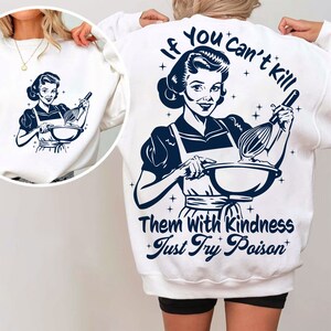 Mate-os com bondade SVG PNG, na moda vintage retro dona de casa engraçado design de sublimação sarcástica camiseta caneca sacola png SVG Cut File Download