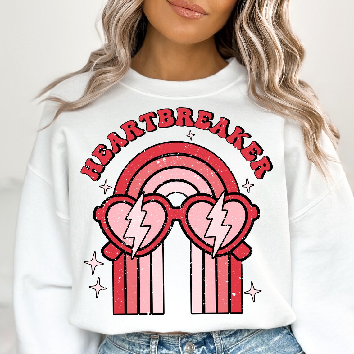 Retro Valentines PNG Bundle, Valentines Sublimation Design, Groovy ...