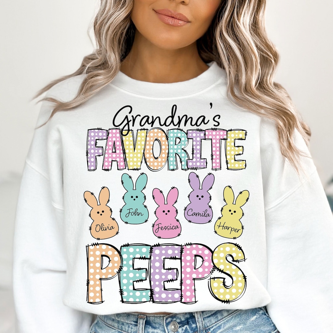 Grandma's Favorite Peeps Easter PNG, Easter Peeps Png, Grandma Easter ...
