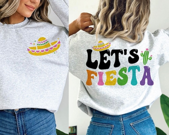Let's Fiesta Svg, Cinco de Mayo Svg, Mexican Svg, Fiesta Svg, Cinco de Mayo Png, Fiesta Squad Svg, Sombrero Svg, Cinco de Mayo Shirt
