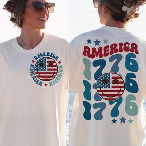 America 1776 Svg, 4 de julho Svg/Png, Vintage America Png, America Svg, USA Svg, Retro 4 de julho, Retro USA Png, Retro America Svg imagem 2
