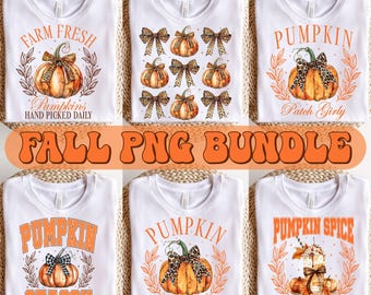Retro Fall Png Bundle, Groovy Autumn Png, Autumn Sublimation Design, Fall Sublimation Design, Fall Shirt Png, Trendy Fall Png, Png Bundle