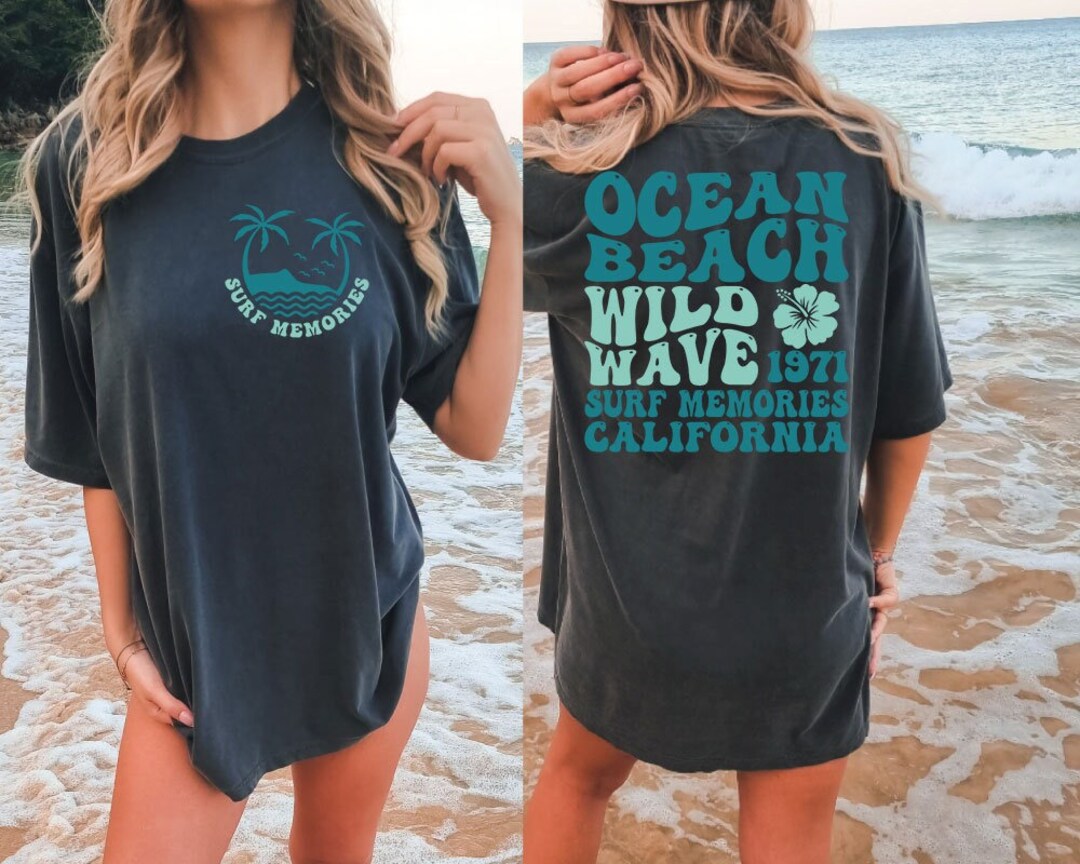 Ocean Beach Svg Png, Aesthetic Tee Svg, Trendy Shirt Png, California ...