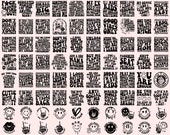 80 Groovy svg, bundle, boho svg, hippie svg, aesthetic svg, inspirational svg, motivational svg, trendy svg, retro svg, svg files wavy text