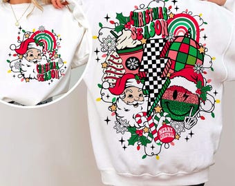 Natal retrô png, design de sublimação de feliz Natal, vibrações de Natal png, clipart de Natal, design moderno de camisa de Natal, design Png