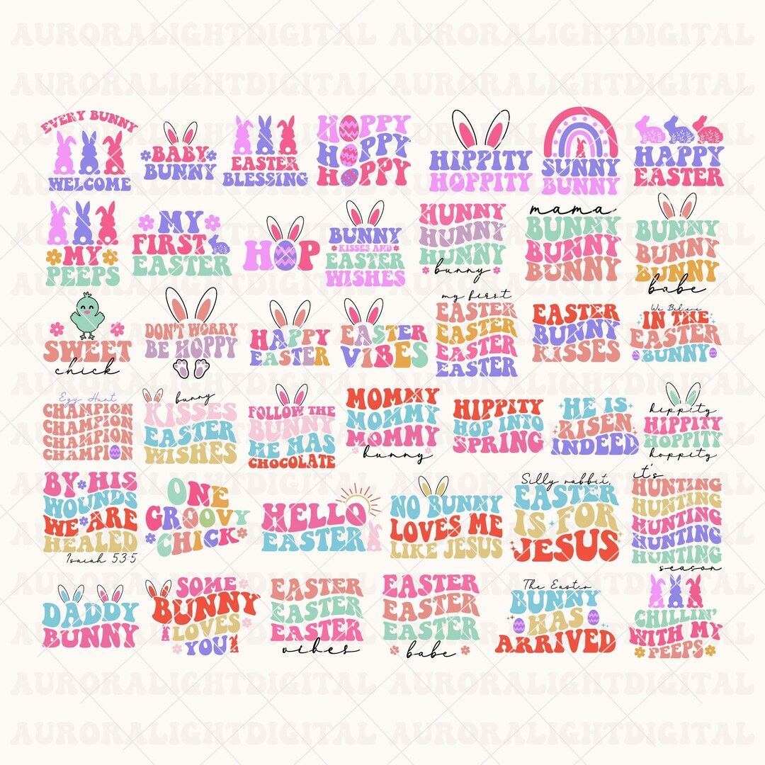Easter SVG Bundle, Easter SVG, Happy Easter SVG, Easter Bunny Svg ...