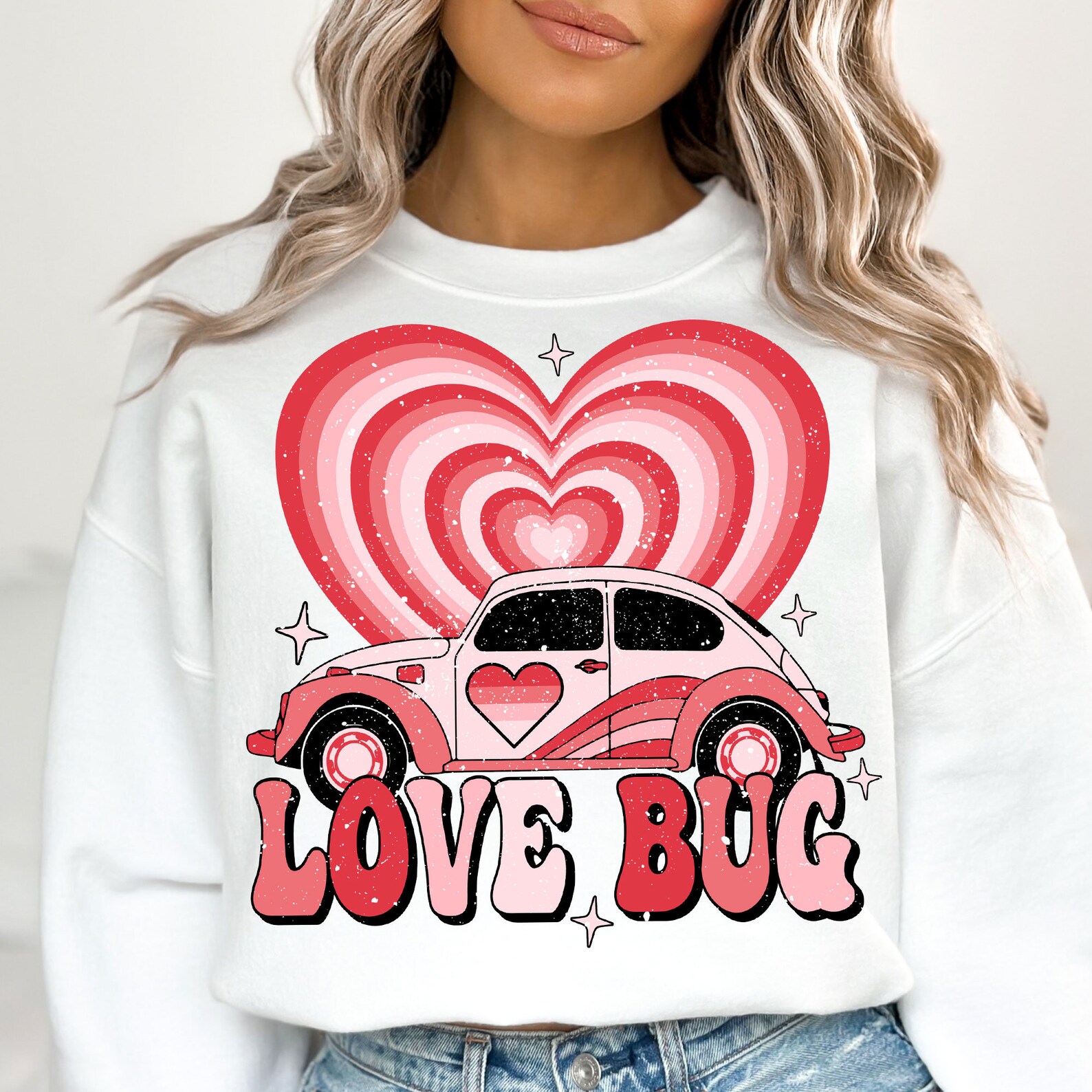 Retro Valentines PNG Bundle, Valentines Sublimation Design, Groovy ...