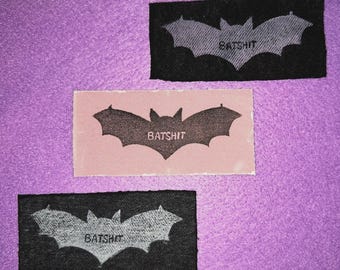 Batshit Bat Denim Patch