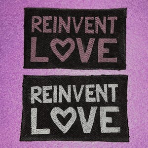 Écusson en jean Reinvent Love
