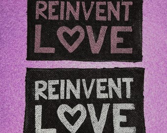 Reinvent Love Denim Patch