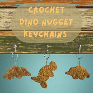 Crochet Dino Nugget Keychains